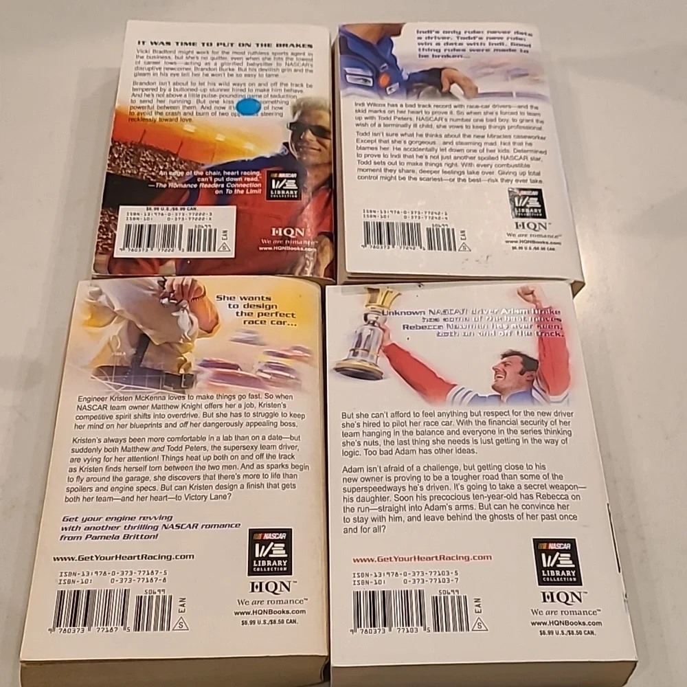 NASCAR Romance Novel Set by Pamela Britton